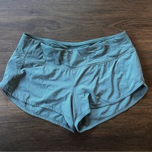 Lululemon Speed Up Short 2.5" in teal | Size 6